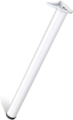 SZITW Pied de Meuble réglable en Acier Inoxydable pour Bureau, Cuisine, Robuste, Hauteur réglable, Support de Plan de Travail, Blanc, 70 cm