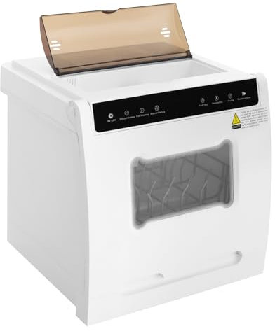 Tischgeschirrspüler 1100W Mini Geschirrspüler mit Wasseranschluss, Mini Spülmaschine mit 6 Programmen, 72°C Hochtemperatur-Hygiene, Hybrid-Trocknung & Erhaltungsfunktion