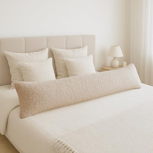 ekmTRADE Seitenschläferkissen 40x145cm Langkissen ergonomisches Schlafkissen, erholsamen Schlaf optimale Druckentlastung, Körperanpassung, für Schwangere, Stillende & Allergiker (82, Kissen mit Bezug)