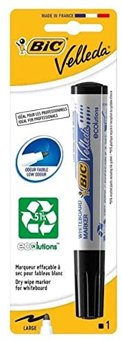 BIC Marker Velleda 1701 Blister Filzstift-Filzstift, trocken abwischbar Schwarz