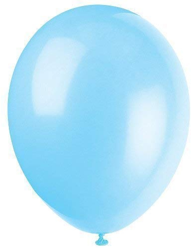 Cool Blue Helium Quality Latex Party Balloons, pk10