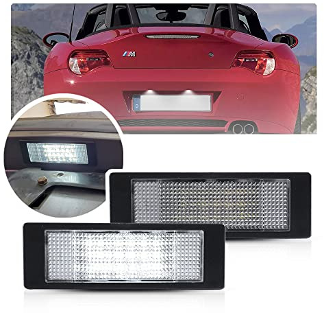 Newsun NSLUMO 2pcs Car LED License Number Plate Light Trunk Lamp compatible with BM.W Bimmre E81 E87 E63 E64 E89 Z4 F20 F21