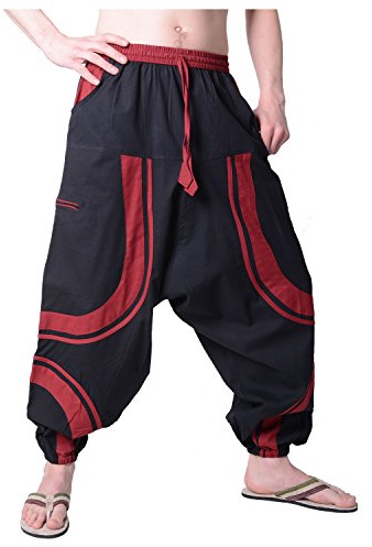 Herren-Sarouelhose in außergewöhnlichem Design - Patchwork Haremshose