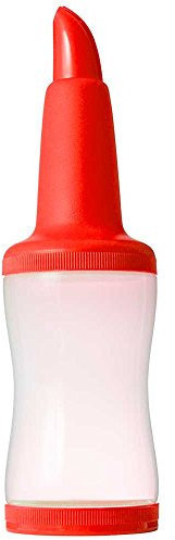 Urban Bar Freepour Bottle 1.05 Litres - Plastic Store and Pour Juice Bottles, Red