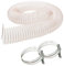 Diamwood Tuyau Aspiration Bois Spirale Acier Cuivré – 10M Ø80mm Ép. 0,4mm – Antistatique Transparent + 2 Colliers de Serrage Inclus | Flexible Atelier Copeaux Poussières Résistant
