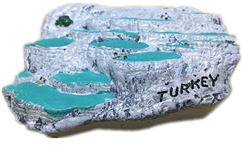 Kühlschrankmagnet Pamukkale Türkei 3D Harz Handgemachtes Handwerk Tourist Travel City Souvenir Sammlung Brief Kühlschrank Aufkleber