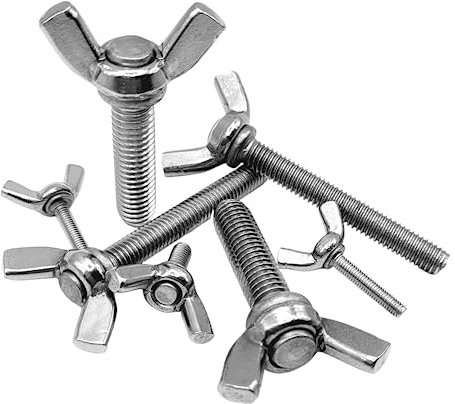 5 Stück Flügelschrauben Schmetterlingsschrauben DIN 316 Edelstahl A2 V2A M3/M4/M5/M6/M8/M10 amerikanische Form // EHK-Verbindungstechnik