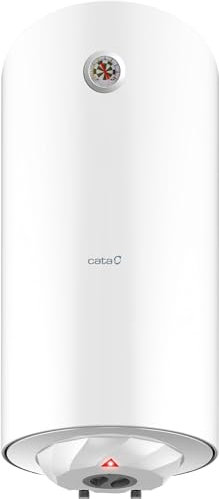 Cata Termo Standard CTR 100 M con Display Mecánico Instalación Vertical Resistencia Sumergida Modo ECO Inteligente Ancho 46 cm Potencia 1500W Color Blanco