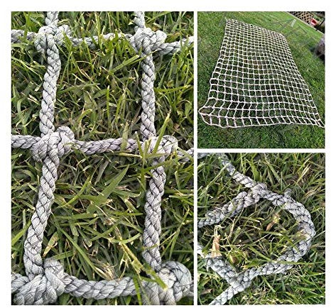Climbing Net 12mm Rope Ladder Heavy Duty Physical Training Climbing Frame net Large Mesh Playground Cargo Net for Kids Adult, Sports Adventure Entertainment Outdoor