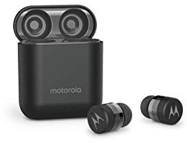 Motorola VerveBuds 120 - Bluetooth in Ear True Wireless Headphones - Portable, Wireless Charging Box - 15hrs - IPX5 Waterproof - Touch Control - Compatible with Alexa,Siri,Google - Black