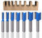 ASNOMY 7 Stück 8mm Schaft Nutfräser Set, 6mm 8mm 10mm 12mm 14mm 18mm 20mm Fräser Router Bits, Holz Gerade Router Bit Set, Hartmetall Fräsen Werkzeug Set für Holzbearbeitung, Rillenmeißel-Bits