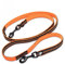WINHYEPET True Love 7-in-1-Multifunktions-verstellbare Hundeleine, handfrei, Haustier-Trainingsleine, Nylon, reflektierend, bequem, Mehrzweck-Hundeleine TLL2411 (Orange, M)