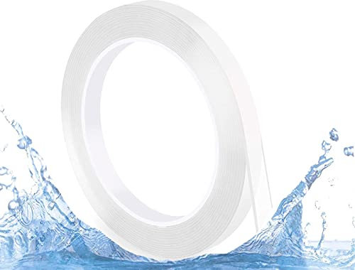 FIBOUND 3M Nano Nastro Biadesivo, Biadesivo Trasparente, Trasparente Nastro Adesivo, Non Lascia Tracce, Riutilizzabile, per Lncollare Foto e Poster, Fissare Tappeti, Articoli in Pasta
