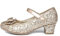 Lilley Sparkle Girls Rose Gold Heeled Shoe - Size 1 UK - Gold