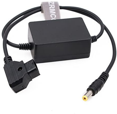 SZRMCC Anton V-Mount Gold Mount Akku D-Tap auf DC Barrel Stromkabel für Canon C70 XF605 XF705 Kamera (gerade DC)