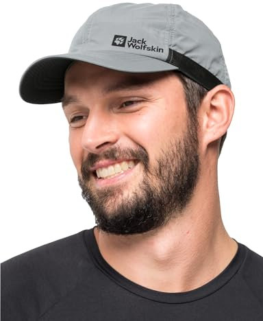 Jack Wolfskin Unisex Strap Cap Baseballkappe, Silver Grey, ONE Size