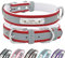 Senristar Personalisierte Reflektierende Leder Hundehalsband mit Warmem Futter, Individuelle Hundehalsband mit Namensschild Eingraviert für Kleine Mittlere und Große Hunde und Katzen