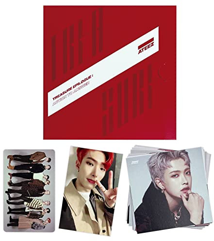 ATEEZ - [TREASURE EPILOGUE : Action To Answer] (META ALBUM - Platform Ver. - A Ver.) Card Holder + QR Photo Card Album + Photo Card + Post Card + 2 Pin Button Badges + 4 Extra Photocards