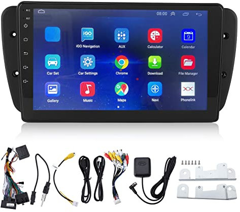 Autoradio Audio Bluetooth MP5 Player, Autoradio 9 Zoll Touchscreen Multimedia Player Bluetooth für Android 10.1 Ersatz für Seat Ibiza 6j 2009 2013