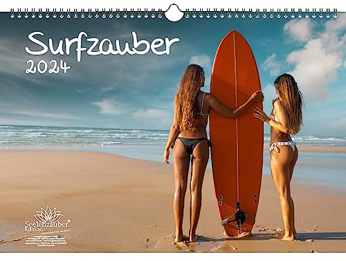 Surfzauber DIN A3 Kalender für 2024 Surfer und surfen - Seelenzauber