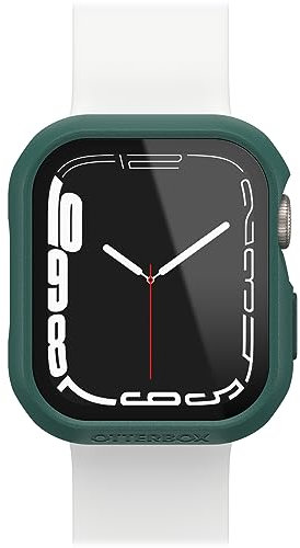 Bumper OtterBox Eclipse con Protettore schermo in Vetro Temperato integrato per Apple Watch Series 9/8/7-41mm, antishock e cadute, protettivo per schermo e bordi dell' Apple Watch, Verde Chiaro