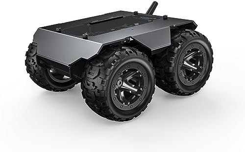 Waveshare WAVE ROVER Flexible and Expandable 4WD Mobile Robot Chassis, Full Metal Body, Multiple Hosts Support, with Onboard ESP32 Module