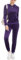 Hotouch Jogginganzug Damen Set Trainingsanzug Zweiteiler Frauen Sport Anzug Polyester Freizeitanzug Kapuzenjacke & Sporthose Lila XXL