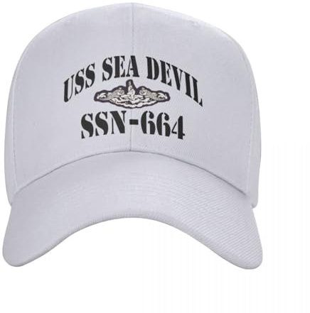 Basecap USS SEA Devil SSN-664 Ship's Store Cap Baseball Cap Golf tragen lustige Huthüte für Männer Damen