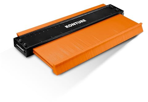 TOX sagoma Konture da 10 pollici, sagoma per duplicatore con righello da 25,5cm, con leva di serraggio, cattura e trasferisce senza sforzo i contorni per il taglio di moquette, laminato ecc., 09790010