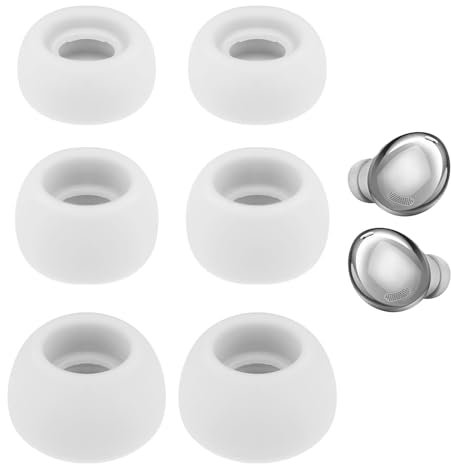 3 paia di tappi di ricambio per Galaxy Buds Pro - 3 misure - Custodia di ricarica abbinata - Cancellazione del rumore Bluetooth - Cuffie in silicone morbido (S/M/L)