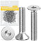 Caianwin 100 Stk M4 x 20mm Senkkopfschrauben Edelstahl DIN 7991 Senkkopf Innensechskant Senkschrauben Metrisches Regelgewinde Schrauben