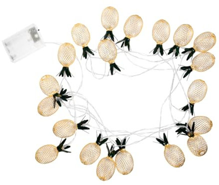 Yardenfun 1 Lichterkette Ananas Lichterkette LED Lichter Ananas Licht Metall Licht Festival Schmücken Ananas Festival Leichte Ananas Verzierungen