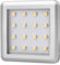 ledomec LED Aufbau Möbel/Unterbauleuchte SQUARE silber 12V 1,5W (silber, warmweiß (3000K))