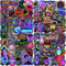 Coole Lustige Neon Sticker Set, 100 Stück Wasserfeste Vinyl Sticker, Neon Sticker Set, Aufkleber, für Laptop Skateboard Scrapbook Trinkflasche Handy Tagebuch Tassen Moped, Mehrfarbig