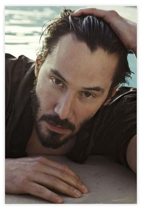 FISH DRAGATE Keanu Reeves 1 Leinwand-Poster, Wandkunst, Dekordruck, Bild Gemälde für Wohnzimmer, Schlafzimmer, Dekoration, ungerahmt, 30 x 45 cm