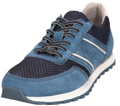 bugatti Men's Business Shoes, Men's Lace-Up, Blue 4000, 10 Men