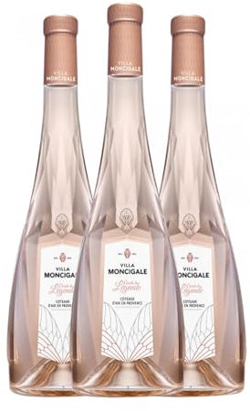 Villa Moncigale. Rose Côtes de Provence Jung 75 cl Rosé-Wein (Karton mit 3 Flaschen von 75 cl)