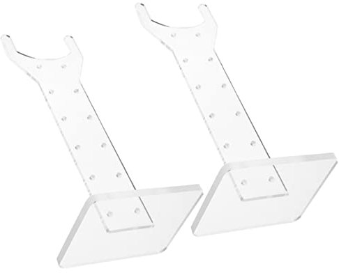 SEWOART 1 Pair Grow Light Bracket Plant Light for Indoor Plants Plant Light Stand Indoor Plant Lights Grow Lamp Light Bulb Holder Grow Light Stand House Plants Clear Stand Acrylic