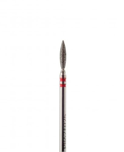 K Professional Nagelbohrer-Set, Bohrer für Nägel, Nagel-Bits Diamant-Fräser Flamme klein 243, 2,5 mm Durchmesser, weiches schleifmittel, Chamäleon Sputtern