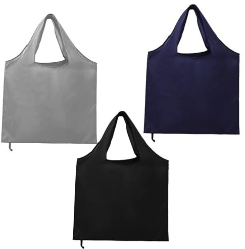 FENGQQKJ Faltbare Einkaufstasche Groß Tote Bag Groß Einkaufsbeutel Wiederverwendbar Einkaufstaschen Schultereinkaufstasche Handtasche Shopping Bag für Einkaufen 3 Stück