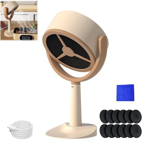 Smoke Away Purifier Fan, The High Fan for Smoking, Portable Smoke Filter,Smoke Away Purifier, Lorivu Smoke Purifier, Smoke Absorber for Smoking Indoors, with 12 PCS Filter Sponge, Portable Low Noise F