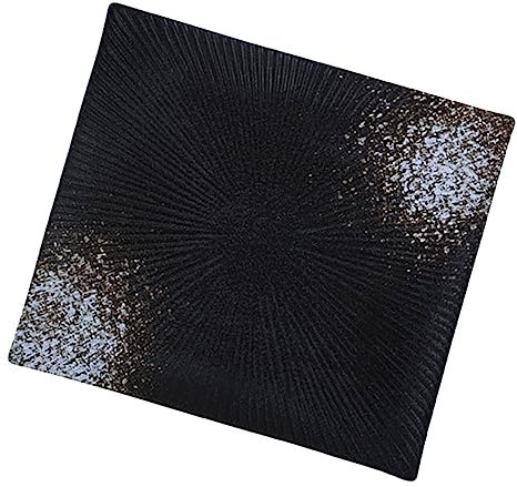 COLLBATH Plato de Cerámica Rectangular de Estilo Japonés para Servir Ensalada Sushi Vajilla Cuadrada de 9 Pulgadas
