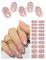 UV Nagelfolien Selbstklebend, 20pcs French Sequin Gel Nagelfolie für Nagel DIY zu Hause