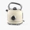 GEEPAS Electric Kettle | Vintage Cordless Stainless Steel Rapid Boil for Hot Water Tea Coffee | Auto Shut-Off 360° Swivel Base Temp Gauge Boil Dry Protection | 2 Yr Warranty 1.7L 3000W Retrovive Cream