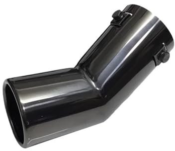 HRQCTIM Auto Endrohre Für VW Für Golf 4 Für Bora Für Jetta 1Pcs Auto Endrohre Auto-Auspuffrohr Edelstahl Auspuff Endrohre Schalldämpfer Tipps(Black)