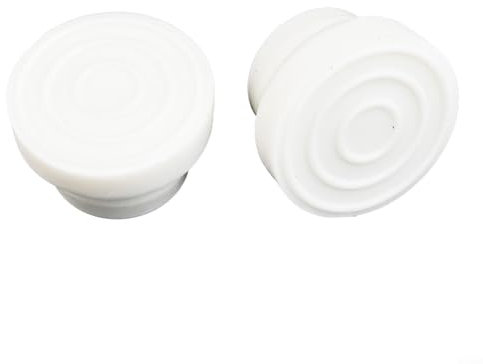 ZWEquipint Pool Ladder Bumpers Rubber Stoppers,For Swimming Pool Steps White Anti-Slip Protection Ladder Feet Covers,2 Pack