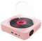 LIXSAZSE Lecteur De DVD, Haut-Parleur Bluetooth intégré, Lecture De Disque U, Sortie HD 1080P, Double Haut-parleurs, Sortie AV, Double intégré, Rose