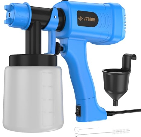 Paint Sprayer High Power Electric Spray Paint Gun with Adjustable Spray Width Knob,paint sprayer for house painting,spray paint gun(Blue)