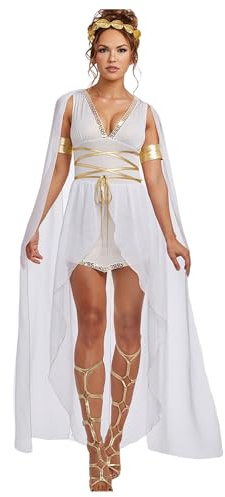 Kostüm Damen Fasching Griechische Göttin Kleid Karneval Kostüm Jumpsuit Antike Griechin Römerin Langes Partykleid mit Pailletten Kopfschmuck Königin Kleidung Frauen Halloween Faschingskostüme