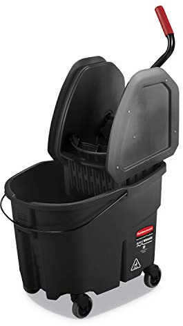 Rubbermaid Commercial WaveBrake 2.0® Seau à serpillière et essoreuse, Noir (1863898)